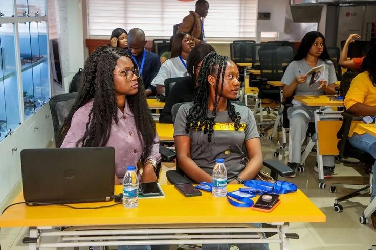 Girls in a leadership training session